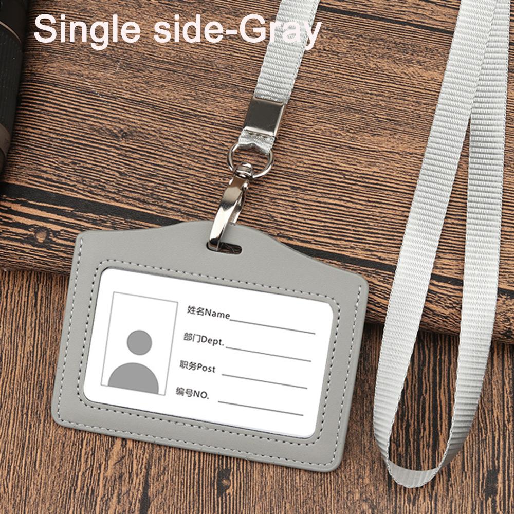 Card Holder Office Business Credit Card Holder With Neck Lanyard Badge Card Case Name ID Card Cover
