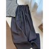 Pantalones de Mujer de Cintura Alta Pierna Ancha Verano Finos Sueltos Casuales Pantalones Harajuku