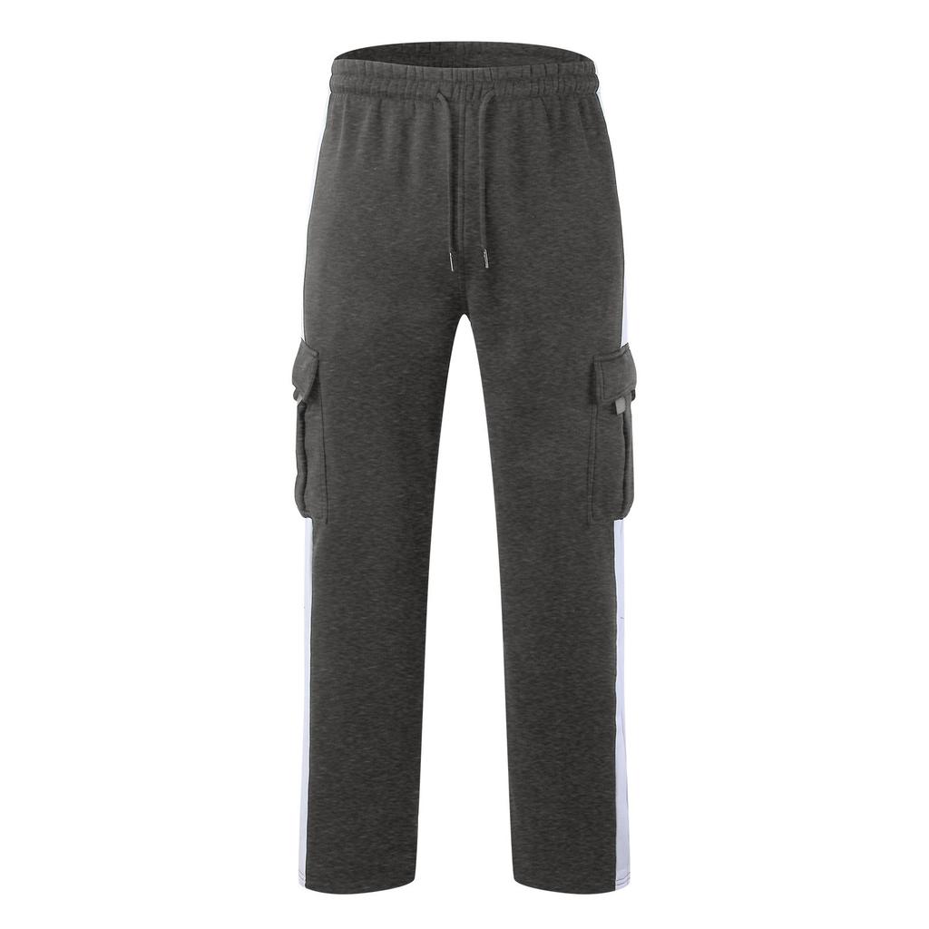 Herenoveralls met trekkoord, meerdere zakken, casual broek, wandelbroek