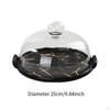 Cake Stand Dessert Display Plate with Dome Multifunctional Serving Platter Round Tray for