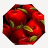 1pc Apple Fruit Auto Open/Close Leisure Umbrella with Windproof, Functional Design, 8-Rib Sturdy Canopy