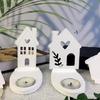 Silicone Mould House Candlestick Resins Molds Love House Candle Holder Mould