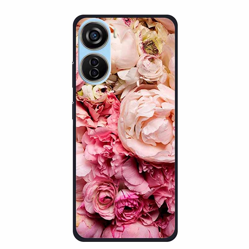 For ZTE Axon 40 LITE Case Popular Picture Black Silicone Soft Back Cover Case For ZTE Axon 40 Lite Case 40Lite Phone Cover Coque