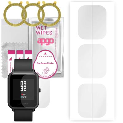 3x Apgo Hydrogel Screen Protector for Amazfit Bip S, Hydrogel Film, with Positioning Layer Easy Installation
