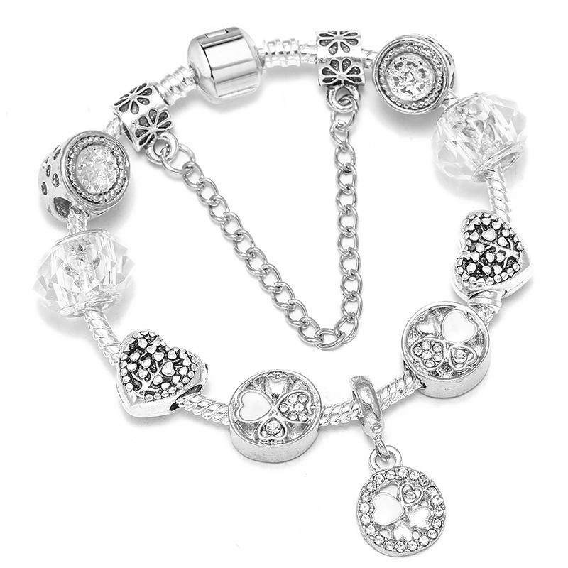 1/16cm 21cm Luxury Cutterfly Snake Chain Bracelet DIY Jewelry Gift For Women Men 41 Styles Trendy Fashion