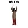 Halloween Hanging Ghost Decoration Long Hair Scary Ghost Haunted House Secret Room Horror Atmosphere Party Props Indoor Outdoor