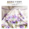 Purple Iris Silk Medium And Small Square Scarf For Women'S Early Summer Wear Neck Mulberry Silk Scarf, Thin High-End Scarf
