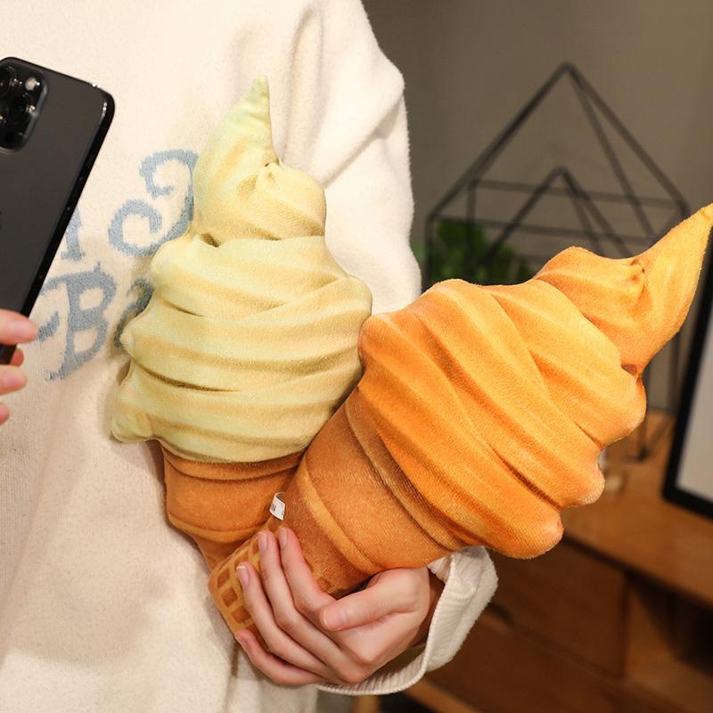 TreasuringU 20/35/50cm Colorful Ice Cream Plush Toys Pillow Stuffed Food Summer Snack Dolls Girlfriend Birthday Gifts