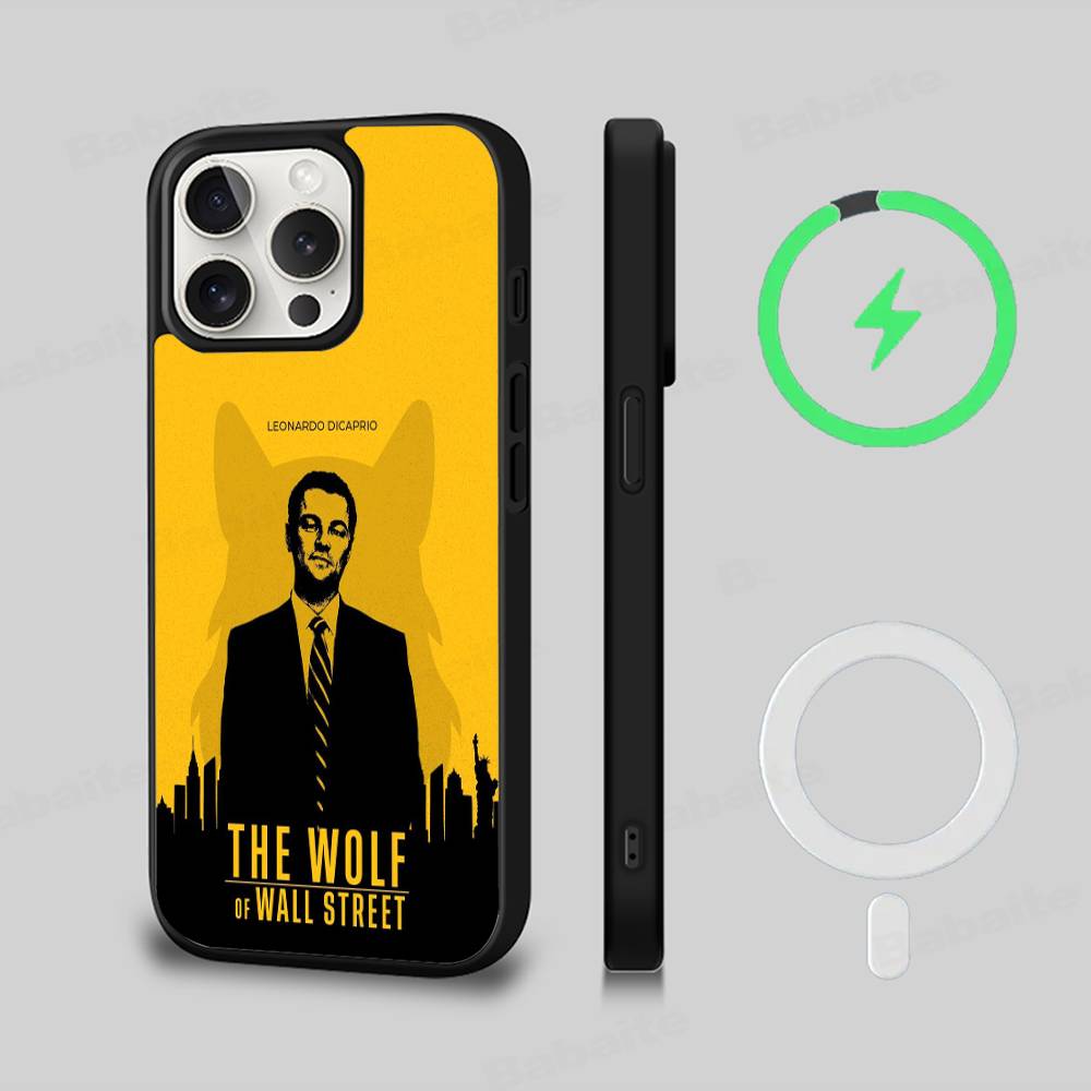 TV The W-Wolf Of W-Wall S-Street Magnetic Phone Case For IPhone 16 15 14 13 12 11 17 Pro Max Plus Wireless Charge Cover