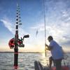 Combo Canna da Pesca e Mulinello Canna da Pesca Telescopica 2,1 m con Mulinello da Baitcasting Mano Destra
