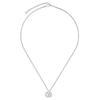 GG Marmont Logo Duplo G Clássico Acolchoado Brilhante Colar Colar Feminino Prata 770724J8400