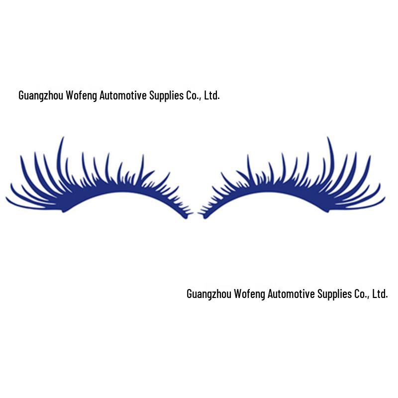 Sexy Eyelash Headlight & Eyebrow Car Sticker D59: Unique Headlight Decor with Personality