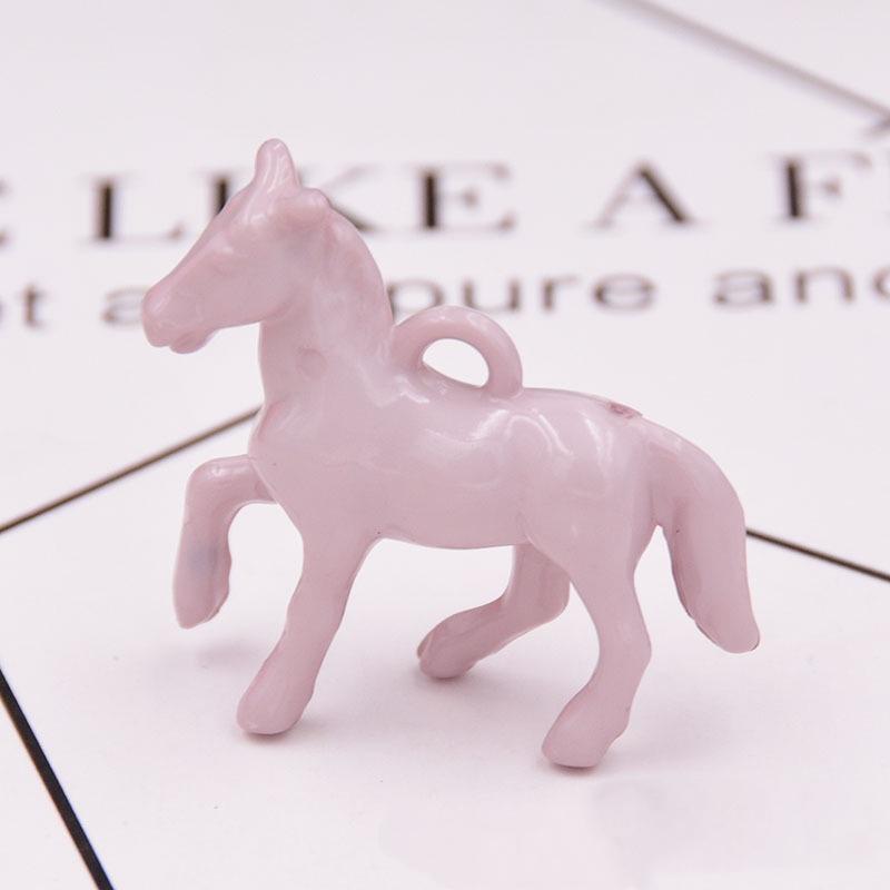 10 szt. Akrylowe Uv Błyszczące Kolorowe Charmsy Wisiorki 3D Konia Do Tworzenia Biżuterii Naszyjnik Kolczyki Bransoletka Akcesoria DIY