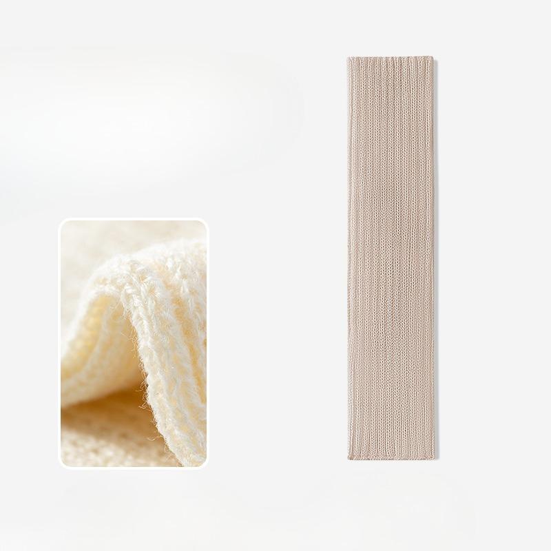 Damskie Jesienno-Zimowe Ciepłe Grubo Dziane Skarpetki z Puszystego Futerka do Łydki