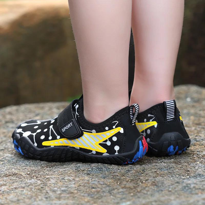 Děti Plážové Boty do vody Chlapec Dívka Bosá Boty do vody Rychleschnoucí Drenáž Potápění Sandály Plavání Děti Rybaření Surfování Brodění Tenisky