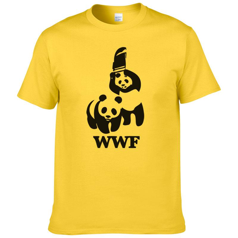 Panda Comedy Short Sleeve Cool Camiseta T Shirt Men T Shirt Summer Fashion Funny T-shirt #188