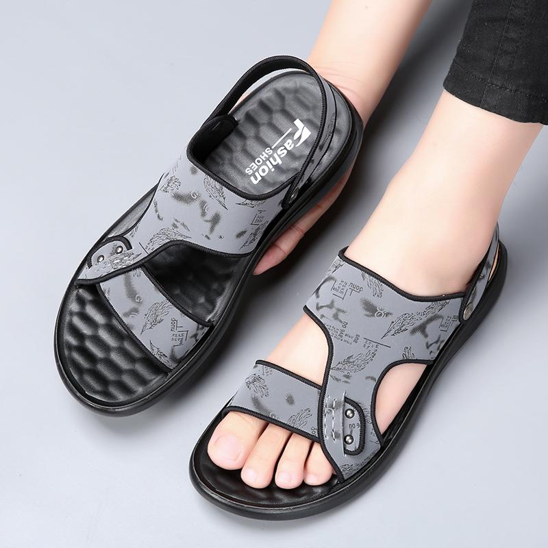 Vintage Classic Men's Sandals Comfortable Versatile Flat Shoes Beach Shoes Fashion Casual Shoes Indoor Outdoor Sandals Slippers