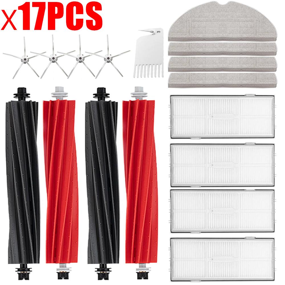 Spare Parts For Roborock S8 S8 Pro Ultra S8+, DuoRoller Main Side Brushes Mop Cloths HEPA Filters Dust Bags Accessories