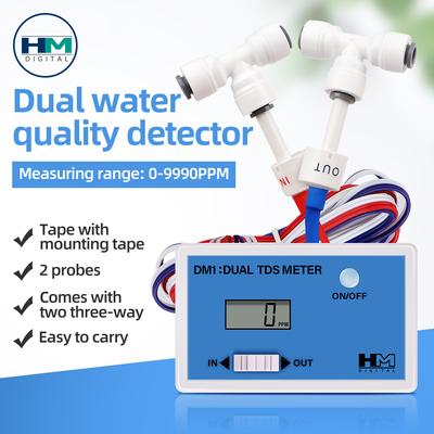 Online Wasserqualitätsprüfer LCD Digital EC/TDS Messgerät us/PPM Detektion EC Detektor Einlass Auslass Test für Pool Labor