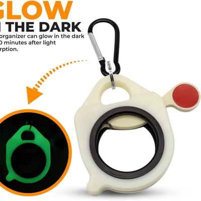 Organizér na stahovací pásky, Lehký plastový držák organizéru kabelů, Opakovaně použitelný utahovák stahovacích pásků, Nástroj pro držák stahovacích pásků pro správu drátových svazků