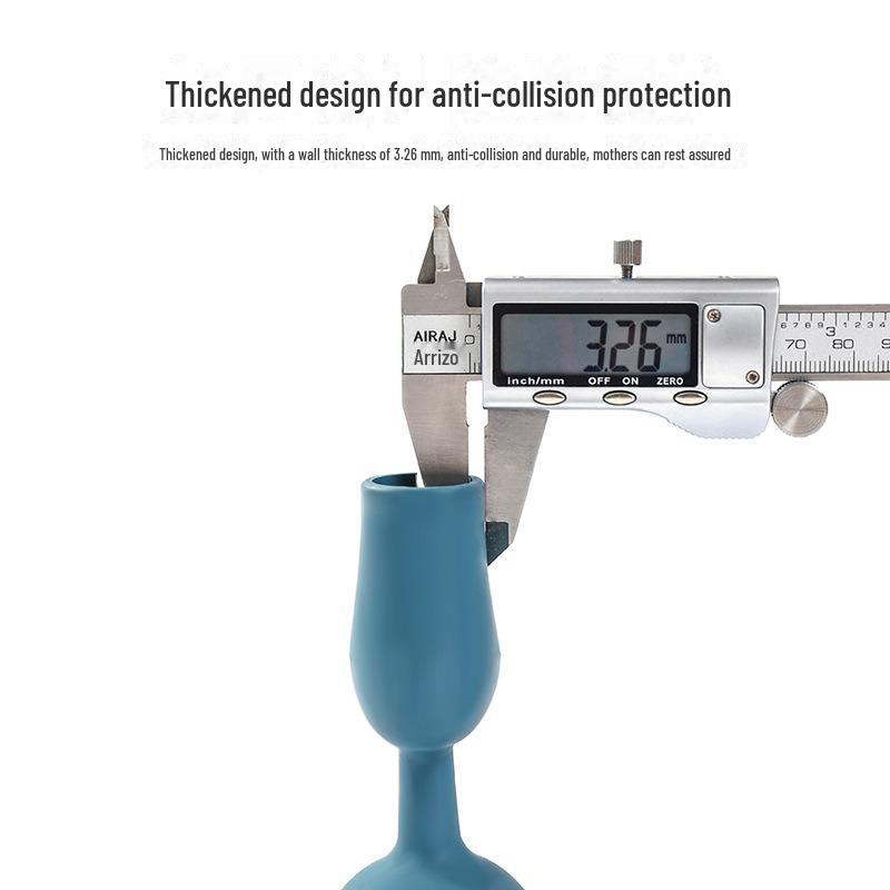 Silikonowe Osłonki na Klamki dla Dzieci - Antykolizyjne, Miękkie Przyssawki Zderzaki do Sypialni i Łazienki