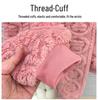 Children's Warm Flannel Pajamas Set - Thickened Jacquard Home Clothes for Boys & Girls in Solid Colors, Korean Style for Autumn/Winter.