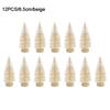 12pcs Mini Christmas Tree Pine Tree DIY Christmas Decorations For Home Table Navidad Xmas Ornaments New Year Decor Kids Gift