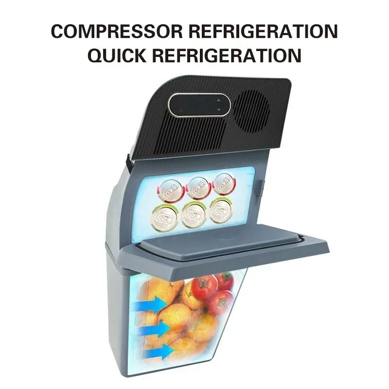 NEW For Tesla Model Y Trunk Volt Refrigerator Portable Car Fridge 15L Auto Refrigeration Compressors Outdoor Travel Camping