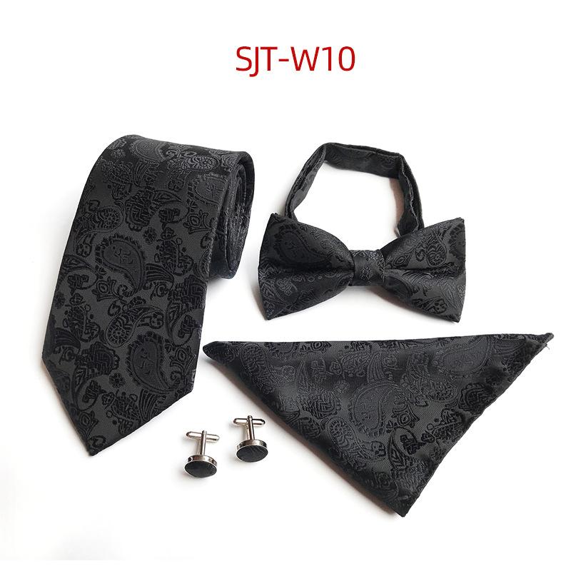 Men'S Waist Tie, Bow Tie, Pocket Towel, Cuff 4-Piece Set, Wedding Gift At Work