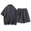 Men's Summer Casual Two-piece Lapel Short-sleeved Suit