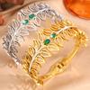 Fashionable Leaves Crowned Crown Female High Noble Temperament Couple Jewelry Bracelet