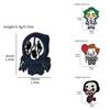 Creative Cartoon Halloween Series Brooch Scary Dark Metal Badge With Screaming Chainsaw Clown
