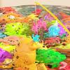 Children's Magnetic Fishing Water Play Set with 3D Fish and Expanding Beads for Boys and Girls Role Play