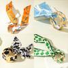 Accessories, new leopard print hollowed-out fabric ribbon open bracelet, French retro geometric bracelet jewelry women