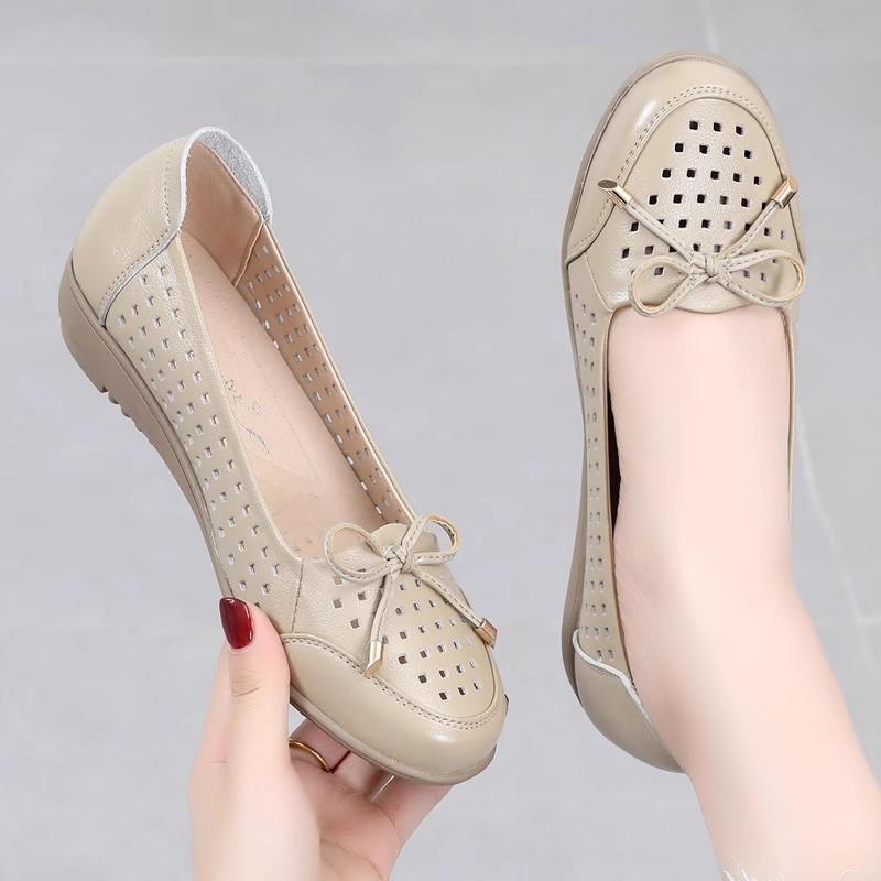 Fashion GKTINOO 2025 Women Loafers Casual Shoes Fashion Breathable Genuine Leather Shoes Sneakers Women Flat Shoes Female Footwear