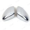2PCS For Volkswagen VW Passat B8 Variant 2015- Matte Chrome Rearview Side Mirror Cover Cap Shell Lid House