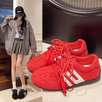 Moda Retro Alman Antrenman Ayakkabıları Kadın 2025 Sonbahar Yeni Küçük ve Çok Yönlü Hafif Günlük Spor Ayakkabıları