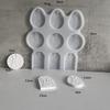 Handmade Easter Bunny Pendant Mold Cute Drop Glue Plaster Mold  Happy Easter Decor