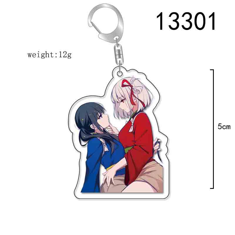 Lycoris Recoil Acrylic Keychain: 2D Anime Cartoon Merchandise In Stock