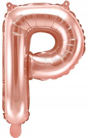 Foil Balloon Letter "P", 35Cm, Rose Gold 1pc