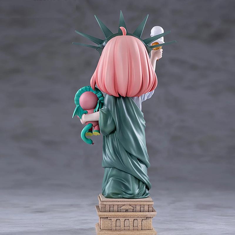 20cm Anime Spyxfamily Figures Lady Liberty Anya Forger Action Figure Pvc Model Statue Cute Collection Model Decoration Toys Gift