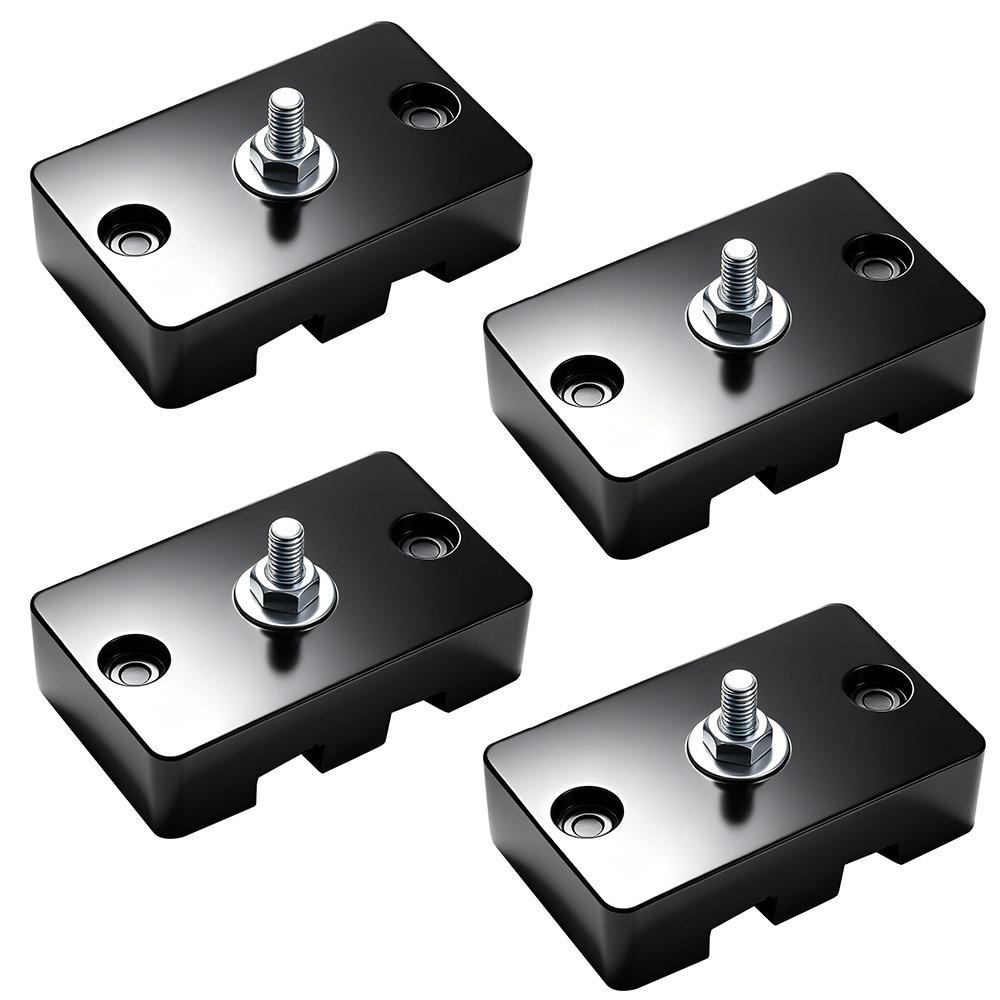4Pcs Shock Absorbing Air Conditioner Shock Absorbing Pads Black Vibration Isolator Pads  Roof Use A