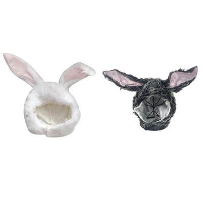 Rabbits Ears Hat Funny Plush Hat Unisex Animal Ears Flap Hat Softable Warm Hat for Youngsters and Fashion Enthusiasts