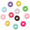110Pcs 16mm Cute Donut Beads Resin Dessert Charms 11 Colors Cute Donut Slime Charms  Bracelets