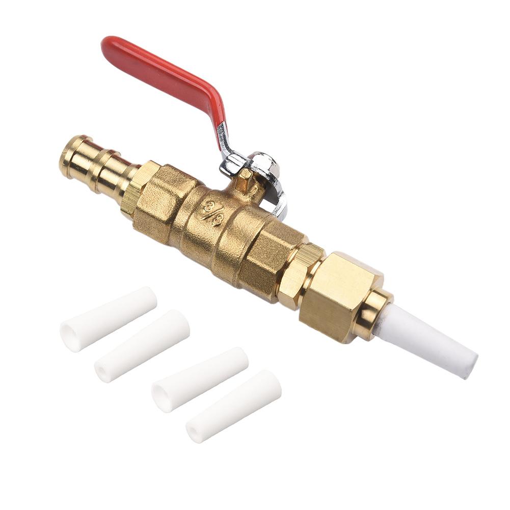 Valve Type Sand Blasting Tool With 4 Nozzle 2.4/2.7/3.2/3.6mm With Brass Ball Valve And Connector Replacement For Rust Removal