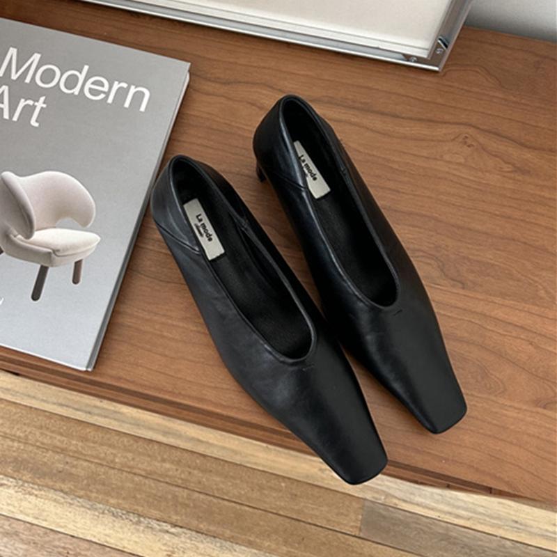 

Мода SUOJIALUN Осень Женские Туфли-лодочки Мода Неглубокие Слипоны Женские Элегантные Одинарные Туфли Квадратный Высокий Каблук Уличные Платье Туфли-лодочки 35 чёрный