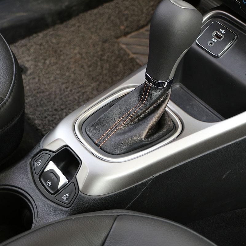 ABS Auto Schaltknauf Schalthebel Blende Schutzleiste Mittelkonsole Formabdeckung für Jeep Compass AT 2017-2020 Zubehör