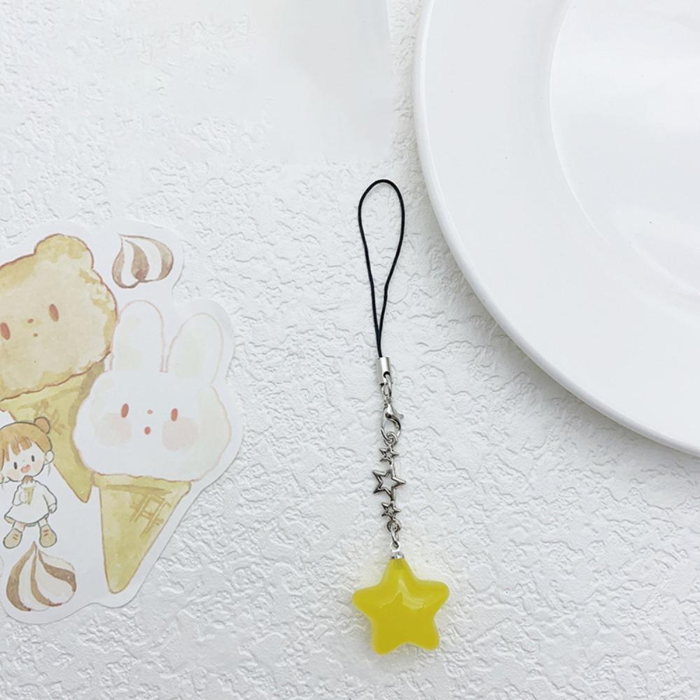 Star Phone Hanging Rope Pendant Mobile Phone Chain Fashion Star Phone Strap  Girl Jewelry