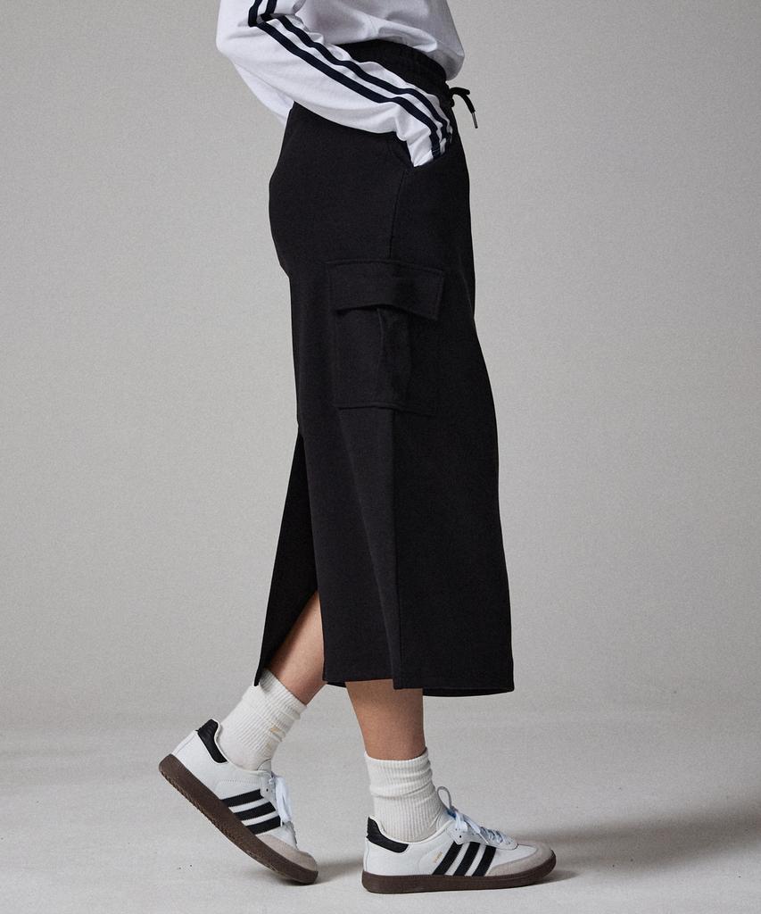 AWESOME STUDIO Cargo Sweat Long Skirt Black