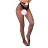 Fashion Shiny Thigh Women Stockings Sexy Shiny Rhinestone Mesh Fishnet Pantyhose Tights Lingerie